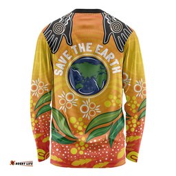 Australia Earth Day Indigenous Long Sleeve T-shirt Save The Earth