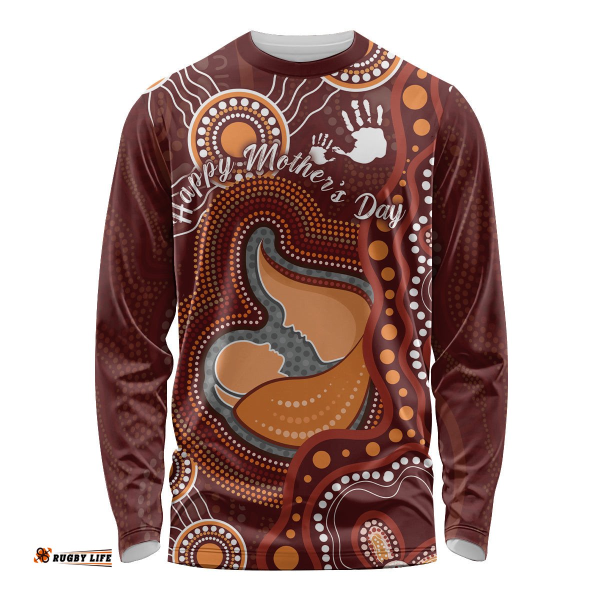 Australia Mother's Day Indigenous Long Sleeve T-shirt Aboriginal Art