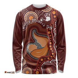 Australia Mother's Day Indigenous Long Sleeve T-shirt Aboriginal Art