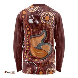 Australia Mother's Day Indigenous Long Sleeve T-shirt Aboriginal Art