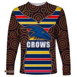 AFL Crows Long Sleeve T-shirt Mix Dot Aboriginal