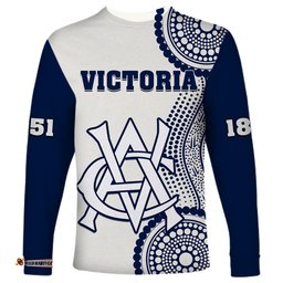 Victoria Cricket Long Sleeve T-shirt Sheffield Shield Australia Indigenous