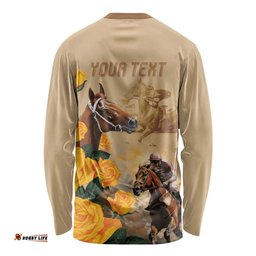 Personalised Melbourne Horse Racing Long Sleeve T-shirt Australia Wonder Horse