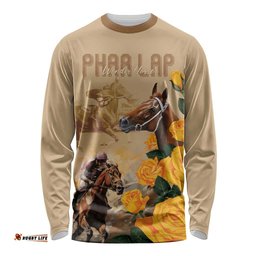 Personalised Melbourne Horse Racing Long Sleeve T-shirt Australia Wonder Horse