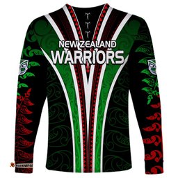 New Zealand Rugby Silver Fern Long Sleeve T-shirt The Maori Warriors
