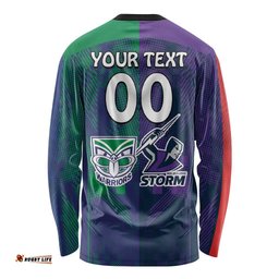 Custom Dragons Cowboys Combine Storm Warriors Long Sleeve T-shirt Sport Style Version 02