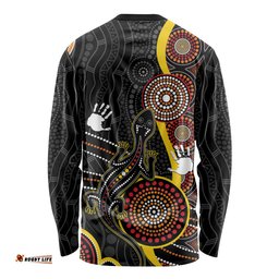 PALYKU Australia Lizard Aboriginal Art Long Sleeve T-shirt