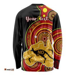 Personalised Australia Indigenous Long Sleeve T-shirt We Are All Australian Vote NO To The Voice