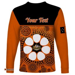 Personalised 1 July Australia Territory Day Long Sleeve T-shirt Aboriginal Pattern