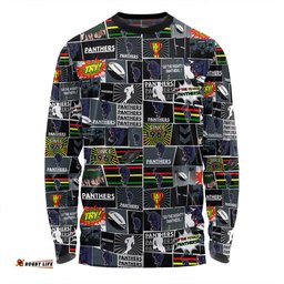 Penrith Panthers Long Sleeve T-shirt - Team Of Us Die Hard Fan Supporters Comic Style Long Sleeve T-shirt