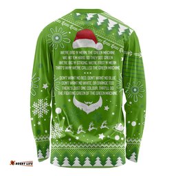 Raiders Rugby Long Sleeve T-shirt The Mighty Green Machine Christmas