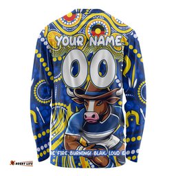 Custom Australia NAIDOC Week 2024 Long Sleeve T-shirt Cowboys Mascot Keep The Fire Burning
