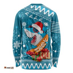 Sharks Rugby Long Sleeve T-shirt Chirstmas 2023