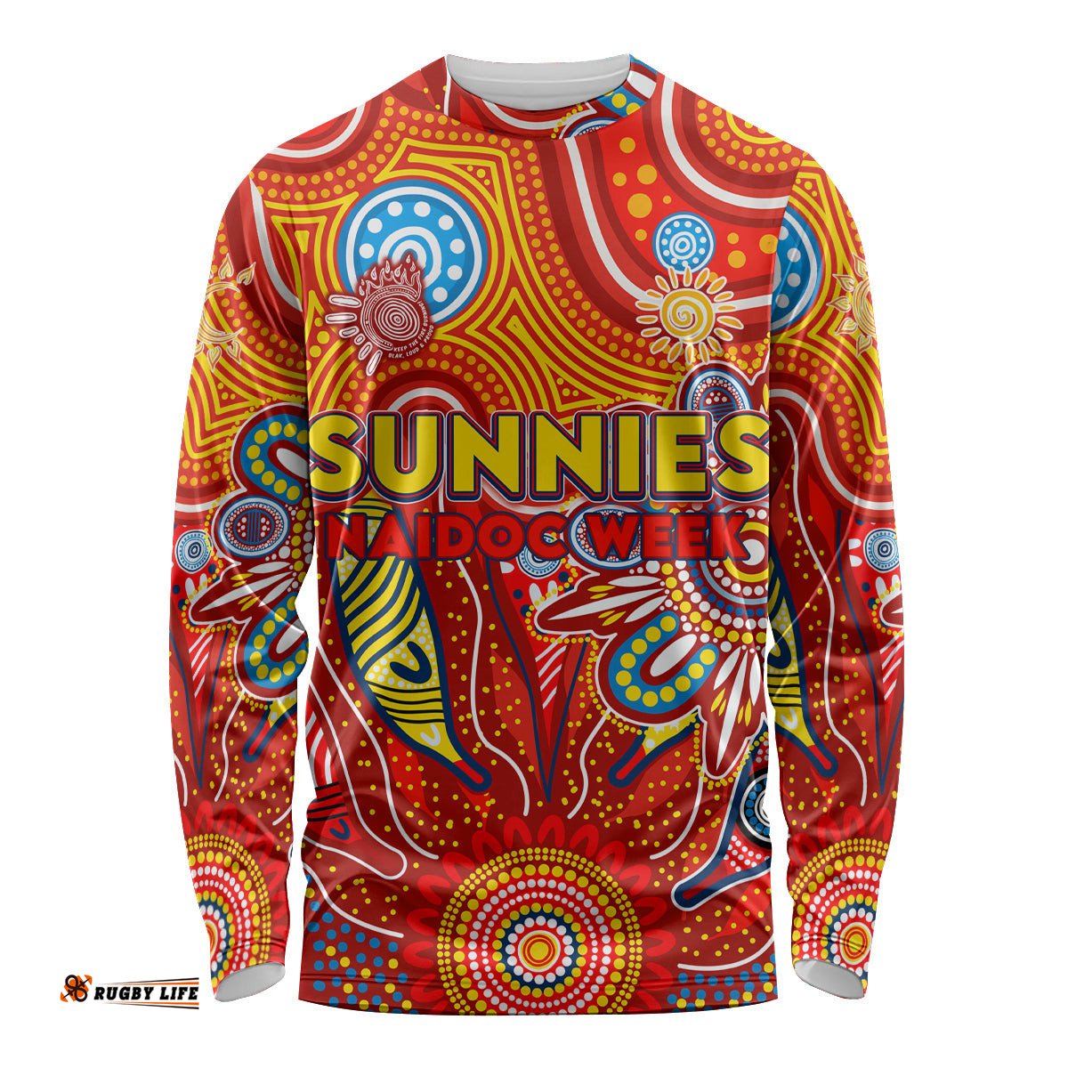 Personalised Sunnies NAIDOC Week 2024 Long Sleeve T-shirt Aussie Aboriginal Art