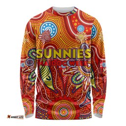 Personalised Sunnies NAIDOC Week 2024 Long Sleeve T-shirt Aussie Aboriginal Art