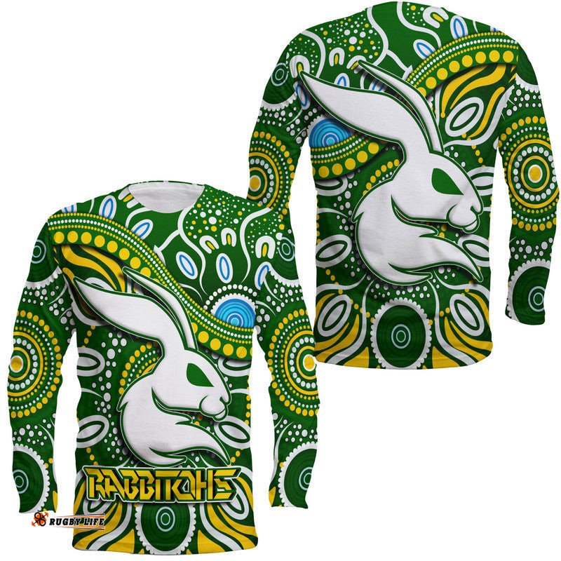 Rabbitohs Long Sleeve T-shirt Rabbitohs Aboriginal Dreamtime Style