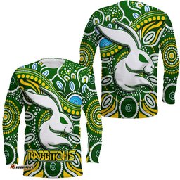 Rabbitohs Long Sleeve T-shirt Rabbitohs Aboriginal Dreamtime Style