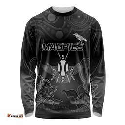 Collingwood Football Long Sleeve T-shirt Magpies The Starry Night Indigenous