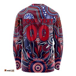 Personalised Demons NAIDOC Week 2024 Long Sleeve T-shirt Aussie Aboriginal Art
