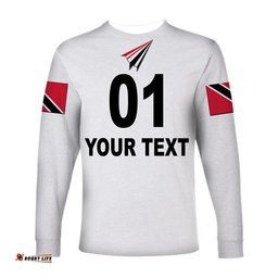 Custom Personalised Trinidad And Tobago Cricket Red Force Long Sleeve T-shirt Special Style