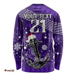 Custom Fremantle Dockers Football Long Sleeve T-shirt Christmas 2023