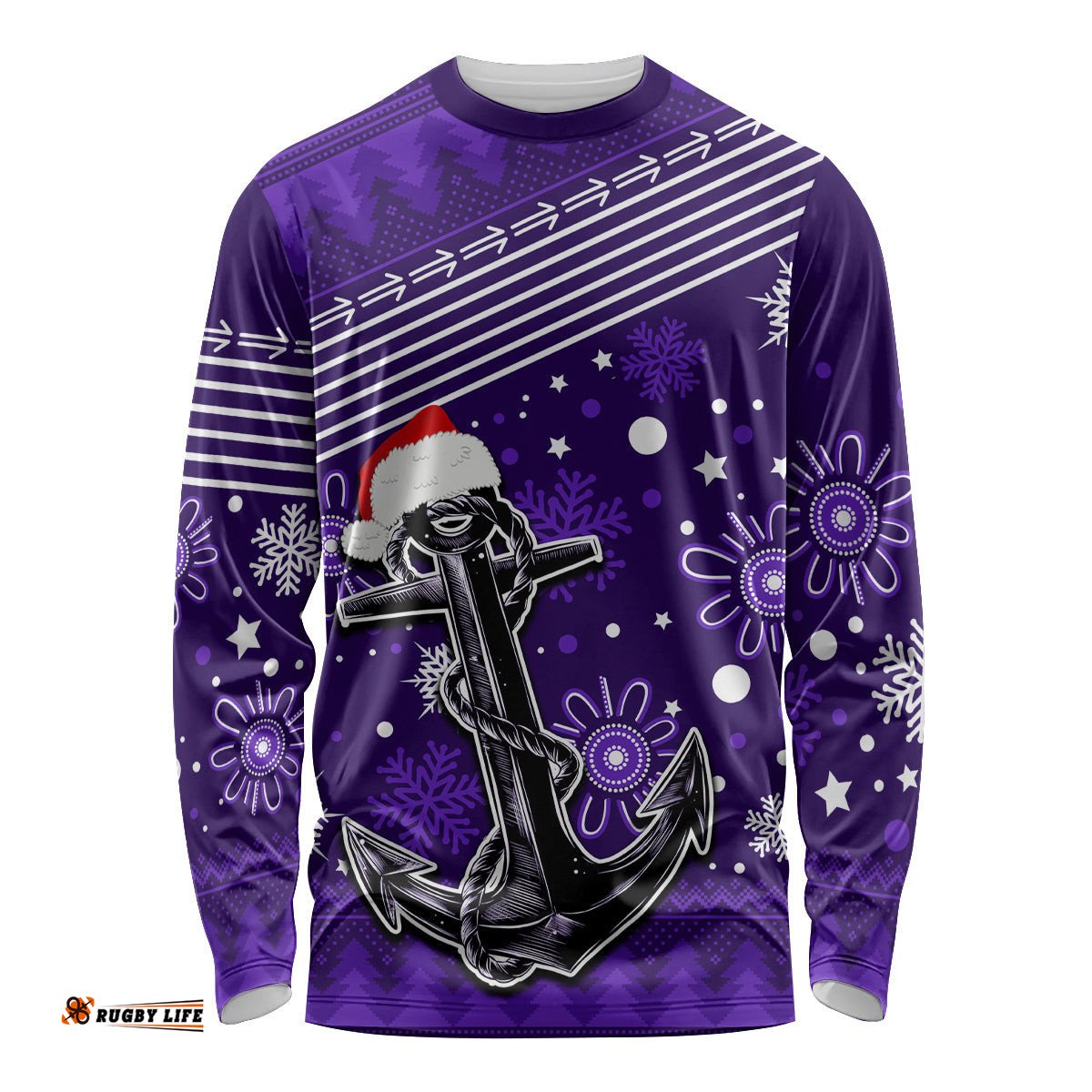 Custom Fremantle Dockers Football Long Sleeve T-shirt Christmas 2023