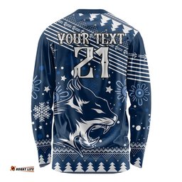 Custom Geelong Cats Football Long Sleeve T-shirt Christmas 2023
