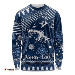 Custom Geelong Cats Football Long Sleeve T-shirt Christmas 2023