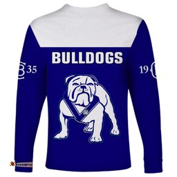 Bulldogs Rugby Long Sleeve T-shirt Canterbury Bankstown Go Dogs