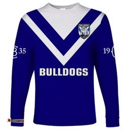Bulldogs Rugby Long Sleeve T-shirt Canterbury Bankstown Go Dogs
