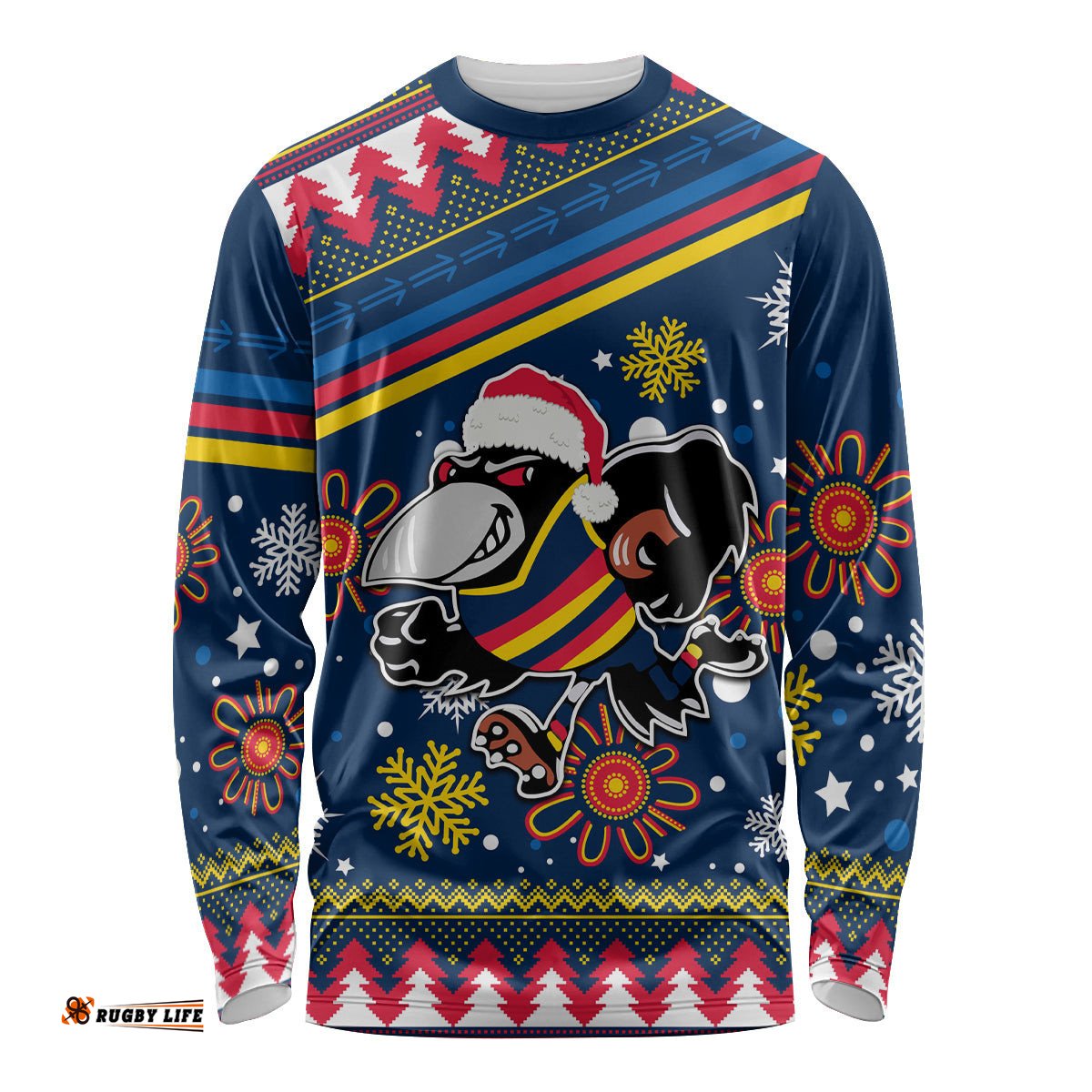 Custom Crows Football Long Sleeve T-shirt Christmas 2023