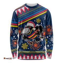 Custom Crows Football Long Sleeve T-shirt Christmas 2023