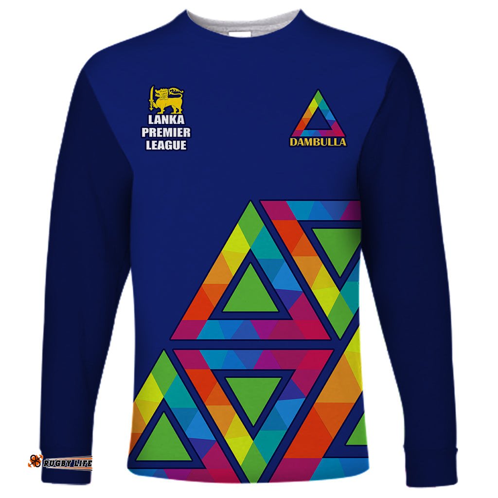 Custom Dambulla Cricket Long Sleeve T-shirt Lanka League Go Dambulla