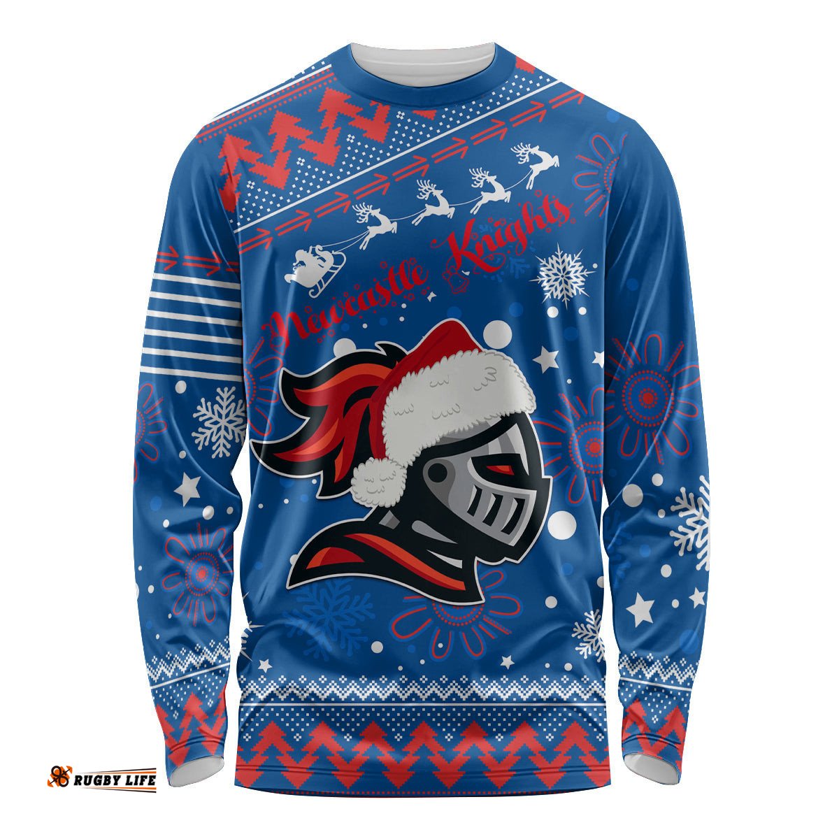 Custom Knights Rugby Long Sleeve T-shirt Chirstmas 2023
