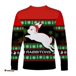 South Sydney Rabbitohs Long Sleeve T-shirt Christmas Color 2