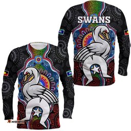 Swans Football NAIDOC Week Long Sleeve T-shirt Indigenous