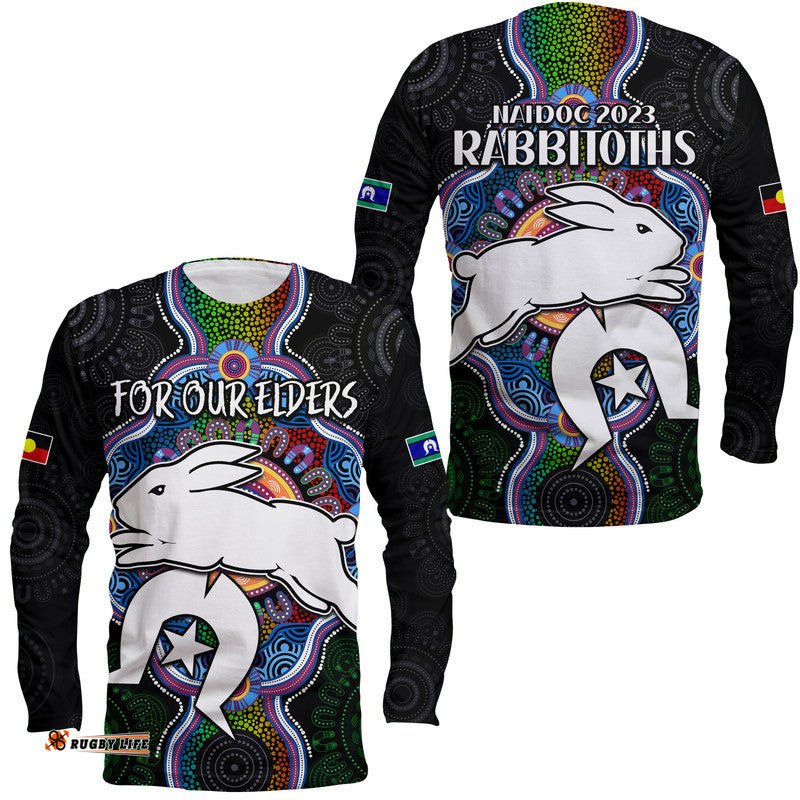 NAIDOC Week For Our Elders Long Sleeve T-shirt Rabbitoths Indigenous