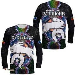 NAIDOC Week For Our Elders Long Sleeve T-shirt Rabbitoths Indigenous