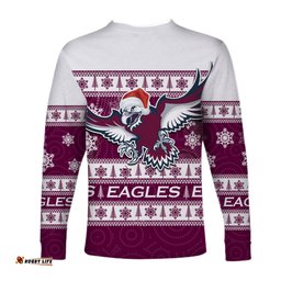Sea Eagles Long Sleeve T-shirt Christmas Style