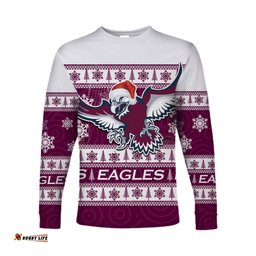 Sea Eagles Long Sleeve T-shirt Christmas Style