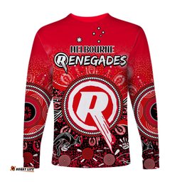 Melbourne Renegades Long Sleeve T-shirt Cricket Aboriginal