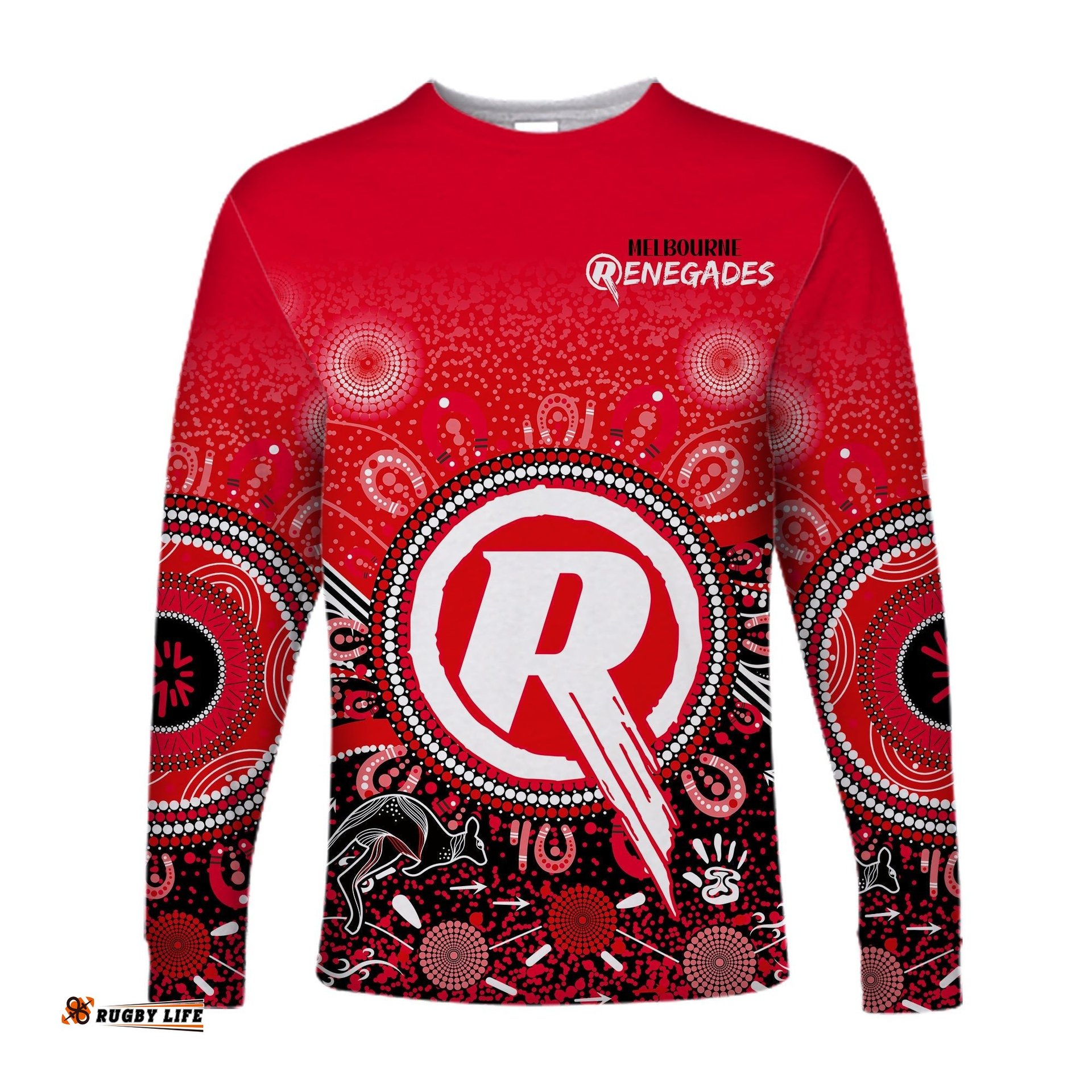 Melbourne Renegades Long Sleeve T-shirt Cricket Aboriginal