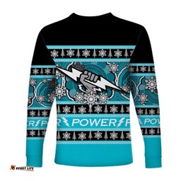 Port Adelaide Christmas Long Sleeve T-shirts Style