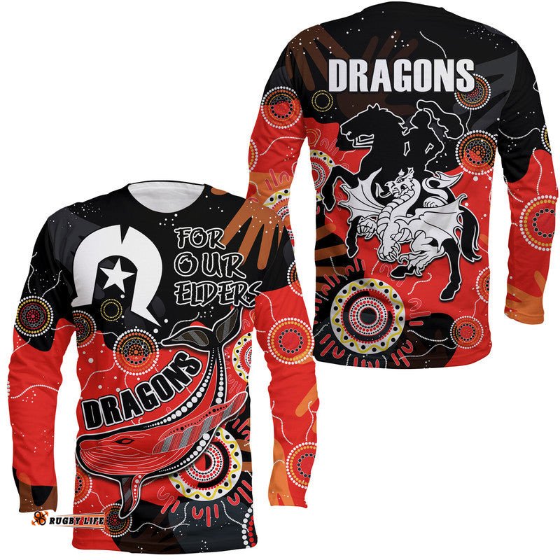 Dragon Rugby NAIDOC Long Sleeve T-shirt Torres Strait Aboriginal