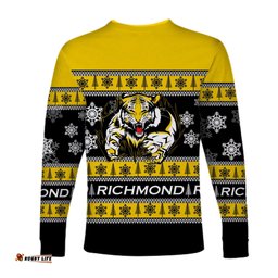 Richmond Tigers Long Sleeve T-shirt Christmas Style