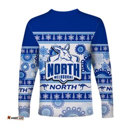 North Melbourne Long Sleeve T-shirt Christmas Style
