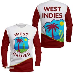 West Indies Windies Cricket Long Sleeve T-shirt
