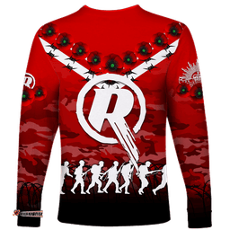Melbourne Renegades ANZAC Long Sleeve T-shirt Camouflage With Poppy