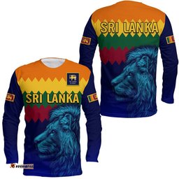 Sri Lanka The Lions Cricket Long Sleeve T-shirt