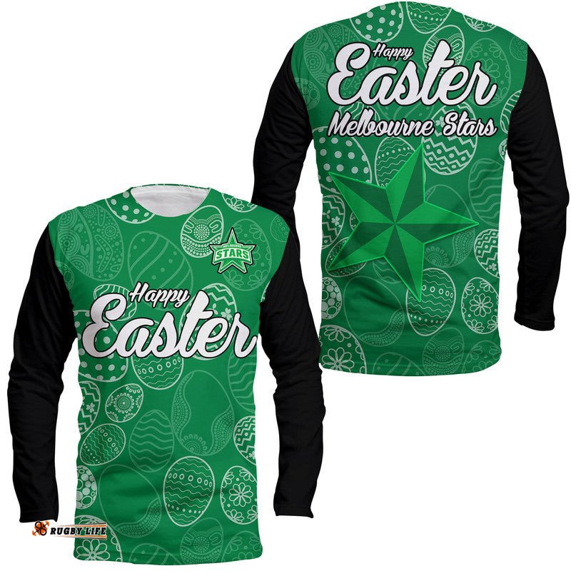 Melbourne Stars Cricket Happy Easter Day Long Sleeve T-shirt Simple Style